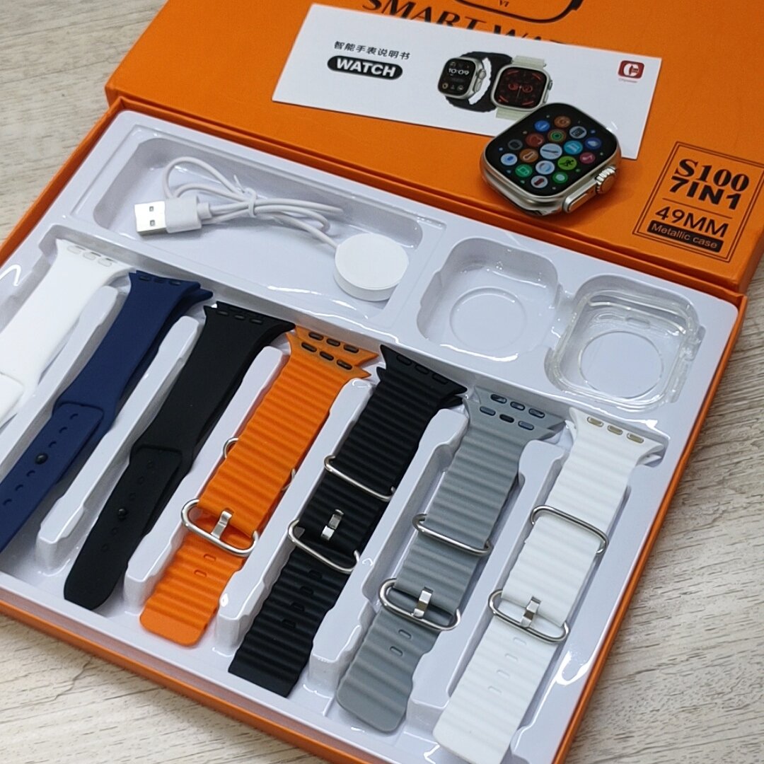 SMARWATCH S9 ULTRA PRO CON 7 MALLAS!!